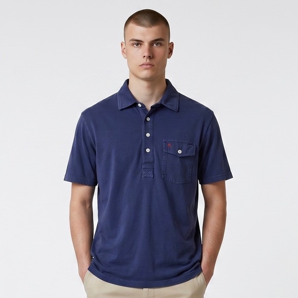 Criquet Other - Criquet Polo Shirt Small Navy Blue Pima‎ Cotton Pocket Classic Casual Golf S/S